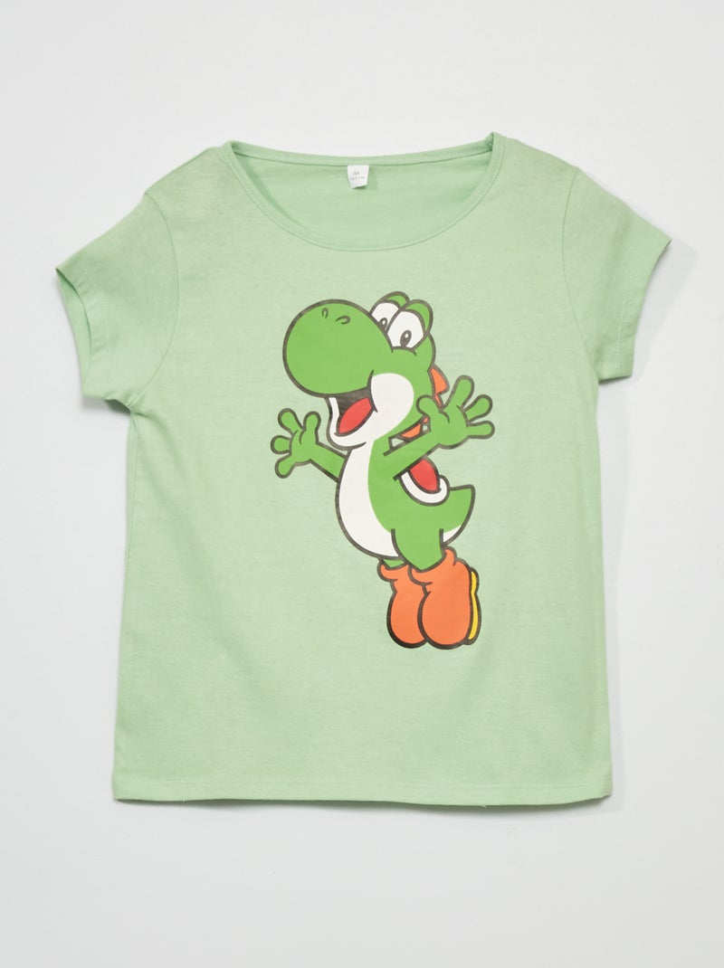 Pyjama court 'Yoshi' 'Nintendo' vert/gris - Kiabi