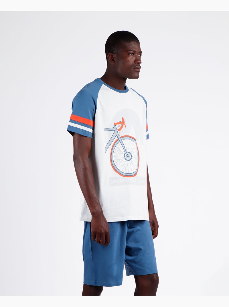 Pyjama cycliste à manches courtes pour homme ADMAS Gris - Kiabi
