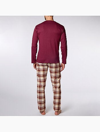 Pyjama damier bordeaux - hechter