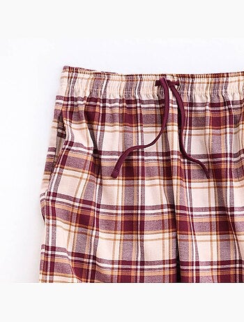 Pyjama damier bordeaux - hechter
