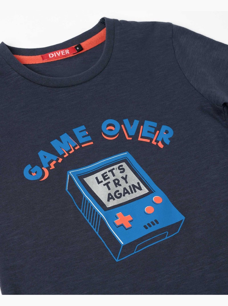 Pyjama de jeu à manches courtes DIVER pour garçon Gris - Kiabi