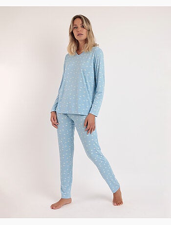 Pyjama de maternité à manches longues ADMAS CLASSIC pour femme, motif Cloud Peak