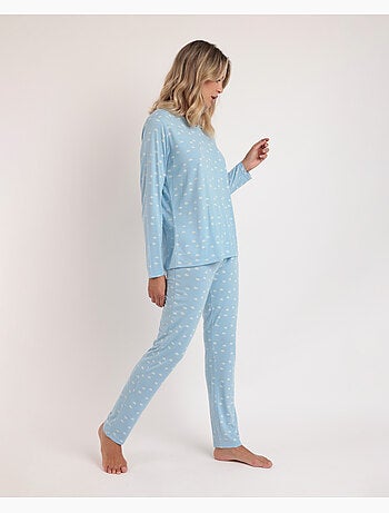 Pyjama de maternité à manches longues ADMAS CLASSIC pour femme, motif Cloud Peak