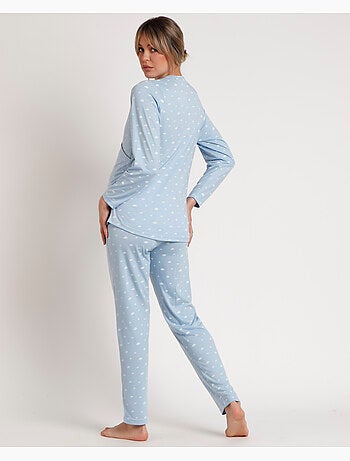 Pyjama de maternité à manches longues ADMAS CLASSIC pour femme, motif nuages