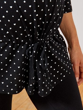 Pyjama de maternité en coton bio - Kiabi