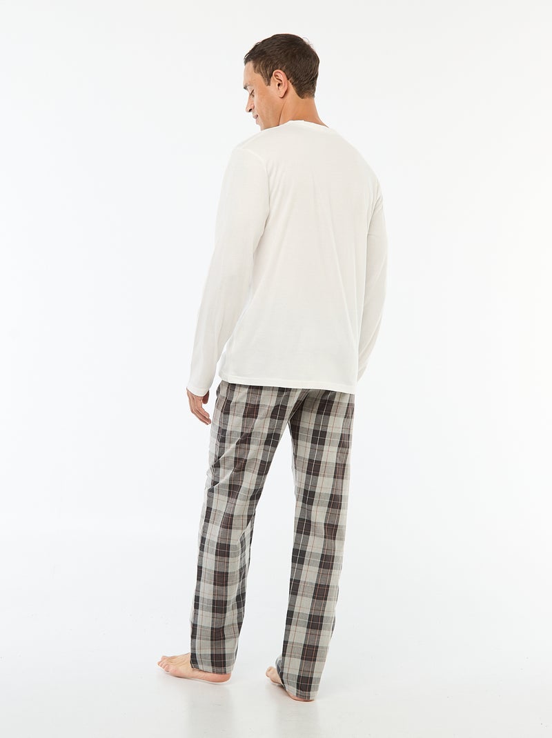 Pyjama de Noël - 2 pièces Blanc - Kiabi