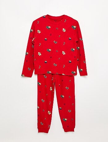 Pyjama de Noël 2 pièces - T-shirt à manches longues + pantalon