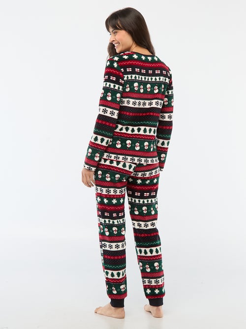 Pyjama de Noël 2 pièces - Kiabi