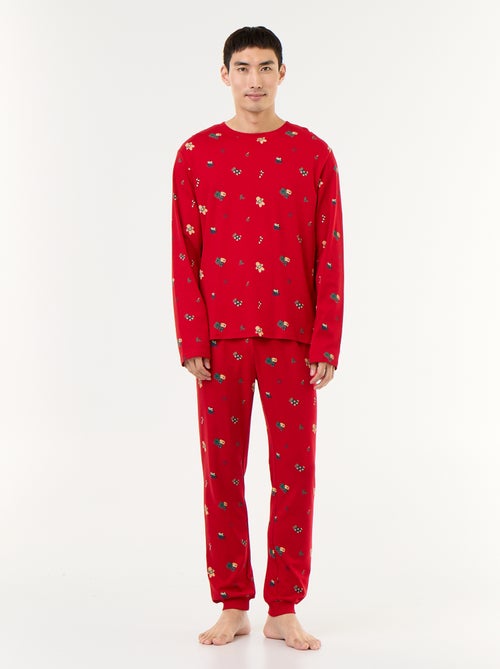 Pyjama de Noël 2 pièces t-shirt + pantalon - 2 pièces - Kiabi