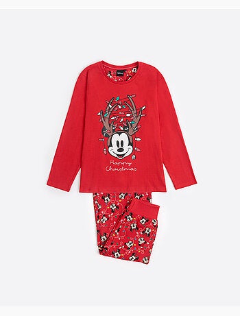 Pyjama de Noël à manches longues Disney Mickey pour fille