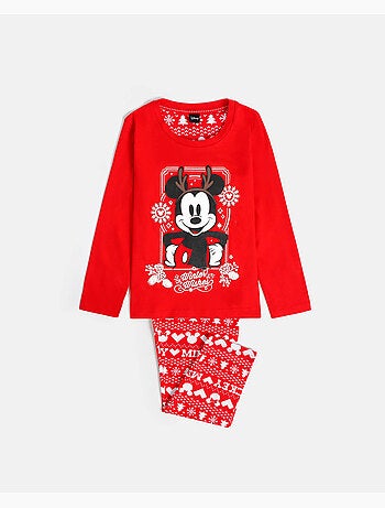 Pyjama de Noël à manches longues Disney Mickey pour garçon