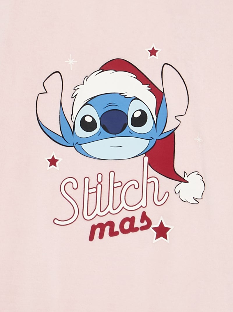 Pyjama de Noël 'Disney' 2 pièces - Sweat + pantalon Rose - Kiabi