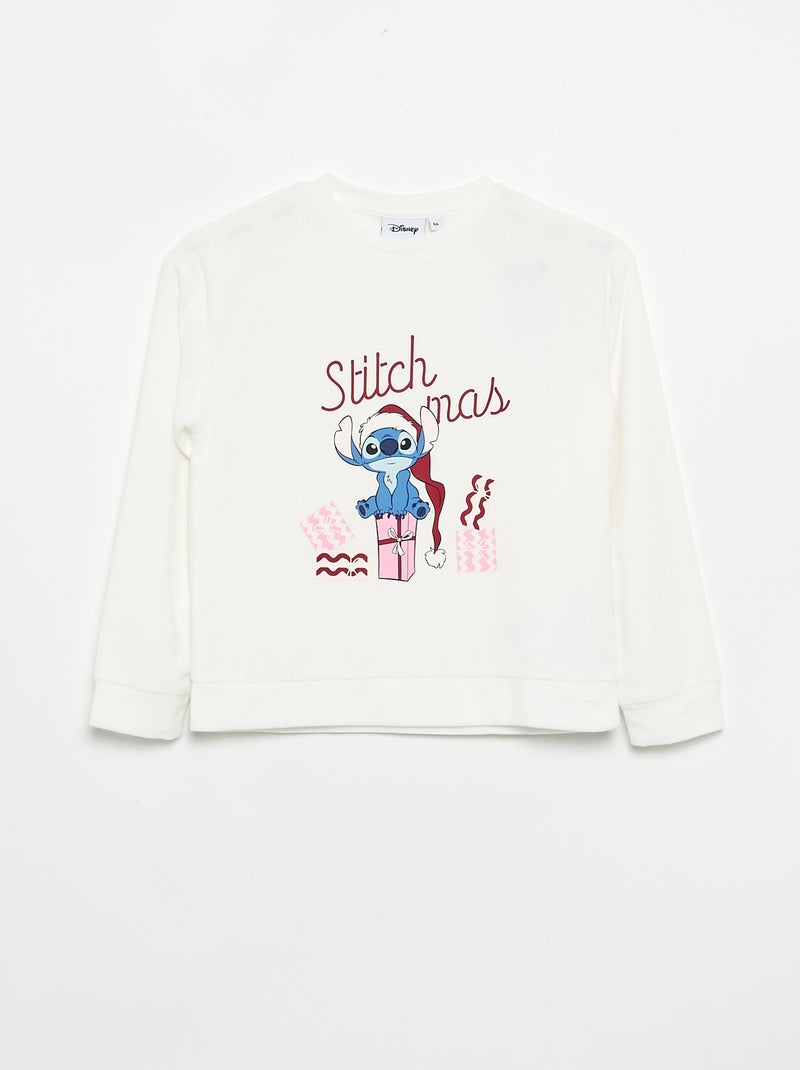Pyjama de Noël 'Disney' 2 pièces - Sweat + pantalon Rouge - Kiabi