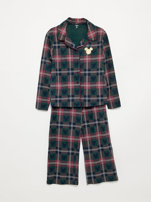 Pyjama de Noël 'Disney' 'Mickey' 2 pièces - Veste + pantalon - Kiabi