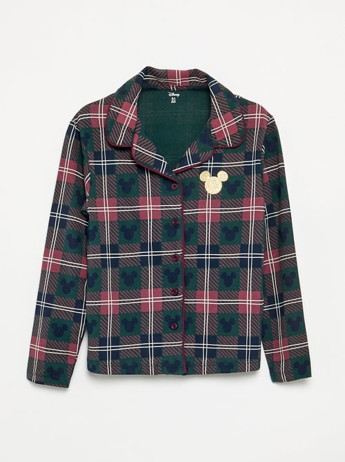 Pyjama de Noël 'Disney' 'Mickey' 2 pièces - Veste + pantalon - Kiabi