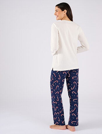 Pyjama de Noël en maille jersey pur coton peigné - Damart