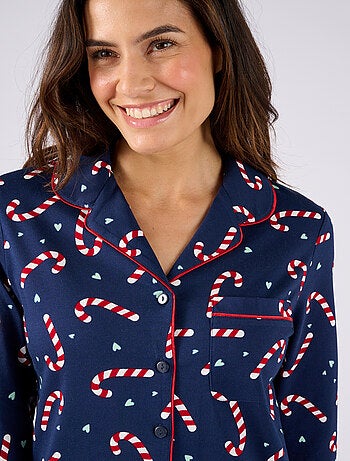 Pyjama de Noël en maille jersey pur coton peigné - Damart