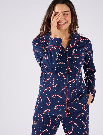 Pyjama de Noël en maille jersey pur coton peigné - Damart