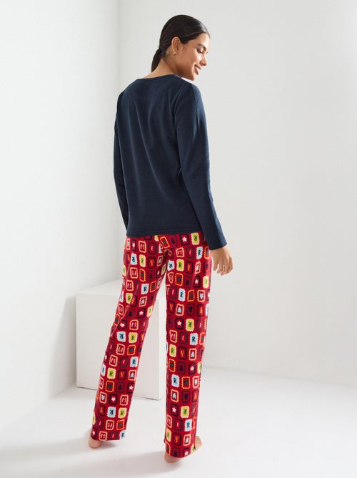 Pyjama de Noël en polaire, MO Fashion - Kiabi