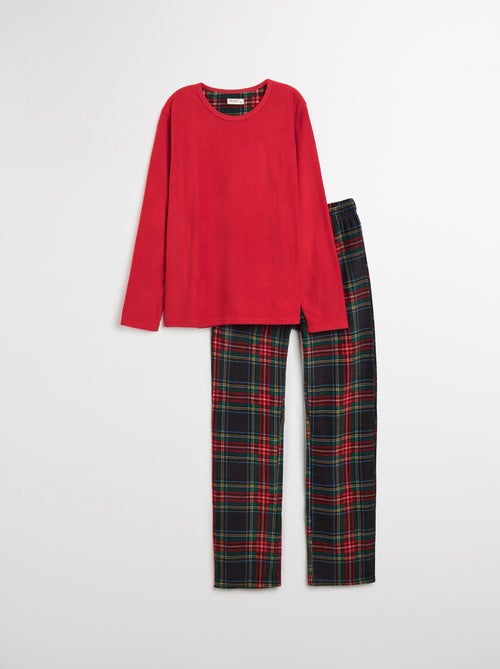 Pyjama de Noël en polaire, MO Fashion - Kiabi
