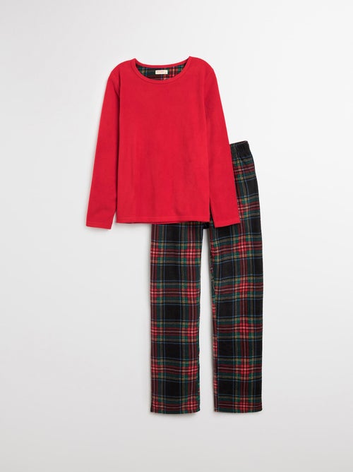 Pyjama de Noël en polaire, MO Fashion - Kiabi