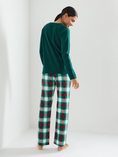 Pyjama de Noël en polaire, MO Fashion - Kiabi