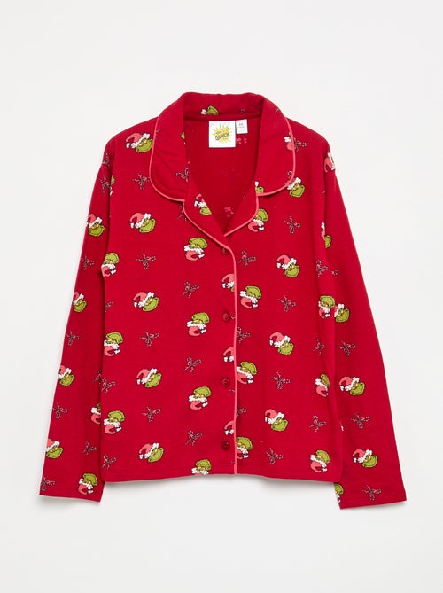 Pyjama de Noël 'Grinch' 2 pièces - chemise + pantalon - Kiabi