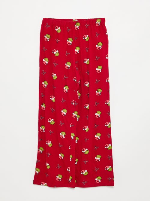 Pyjama de Noël 'Grinch' 2 pièces - chemise + pantalon - Kiabi