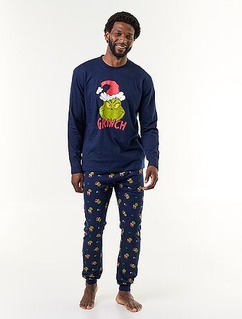 Pyjama de Noël 'Grinch' t-shirt + pantalon - 2 pièces