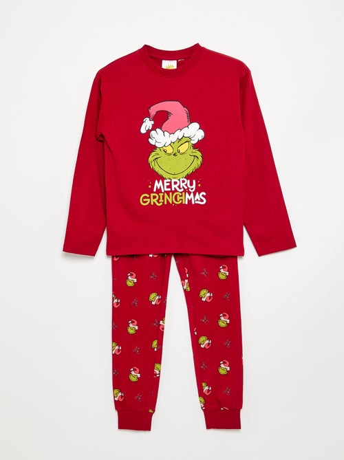 Pyjama de Noël 'Grinch' t-shirt + pantalon - 2 pièces - Kiabi