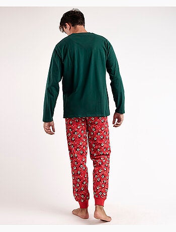 Pyjama de Noël Mickey à manches longues pour homme DISNEY