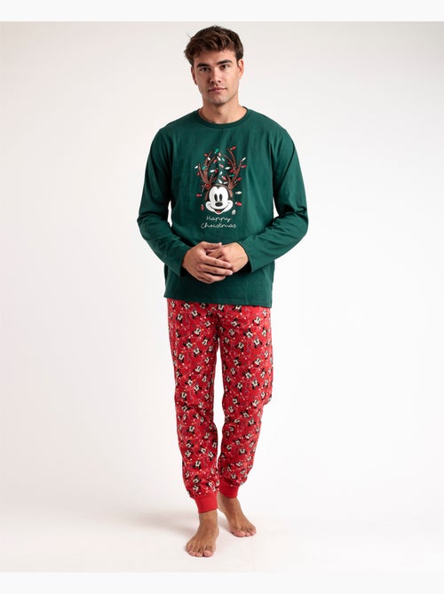 Pyjama de Noël Mickey à manches longues pour homme DISNEY - Kiabi