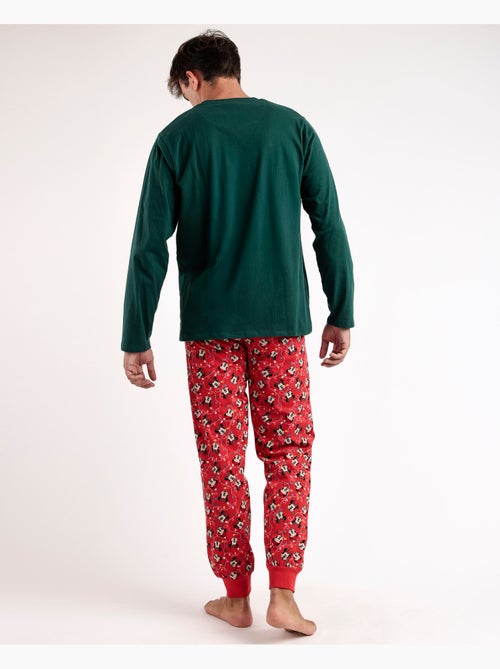 Pyjama de Noël Mickey à manches longues pour homme DISNEY - Kiabi