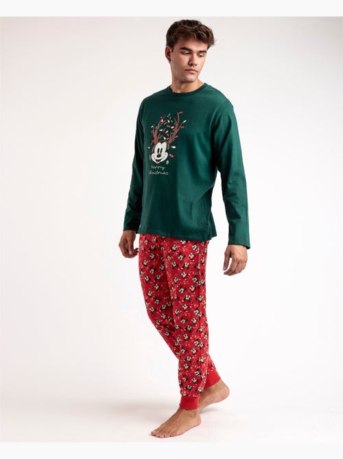 Pyjama de Noël Mickey à manches longues pour homme DISNEY - Kiabi