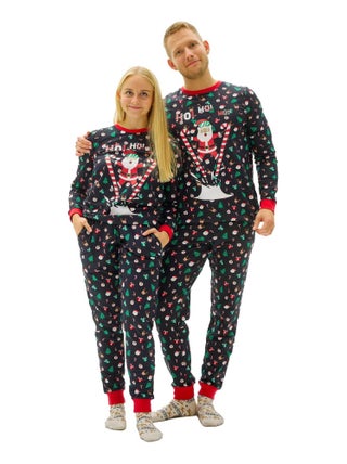 Pyjama de Noël "Père Noël foufou" - 100% coton BIO