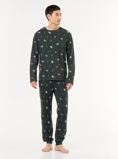 Pyjama de Noël t-shirt + pantalon - 2 pièces - Kiabi