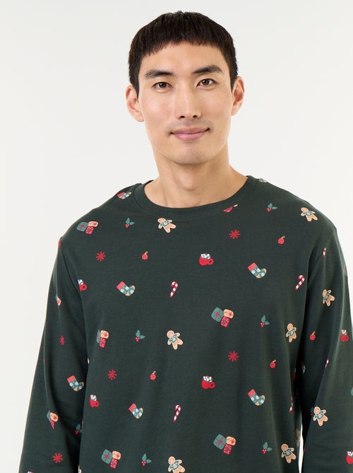 Pyjama de Noël t-shirt + pantalon - 2 pièces - Kiabi