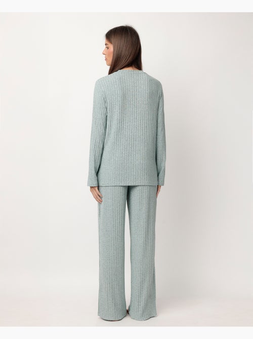 Pyjama de survêtement côtelé à manches longues pour femme ADMAS HOME - Kiabi Pyjama de survêtement côtelé à manches longues pour femme ADMAS HOME - Kiabi