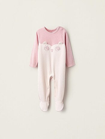 Pyjama de velours, brodée de corouille SCRAPBOOKING