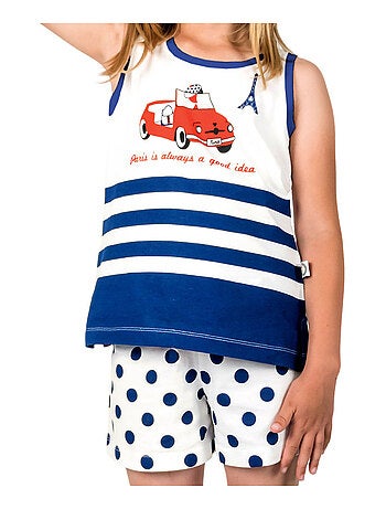 Pyjama débardeur et short Nina Paris
