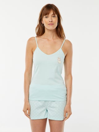 Pyjama débardeur + short 'Marie' - 2 pièces