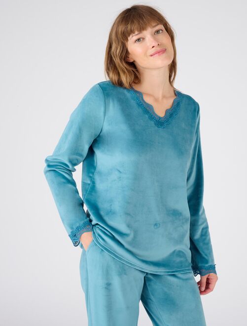 Pyjama velours femme kiabi sale