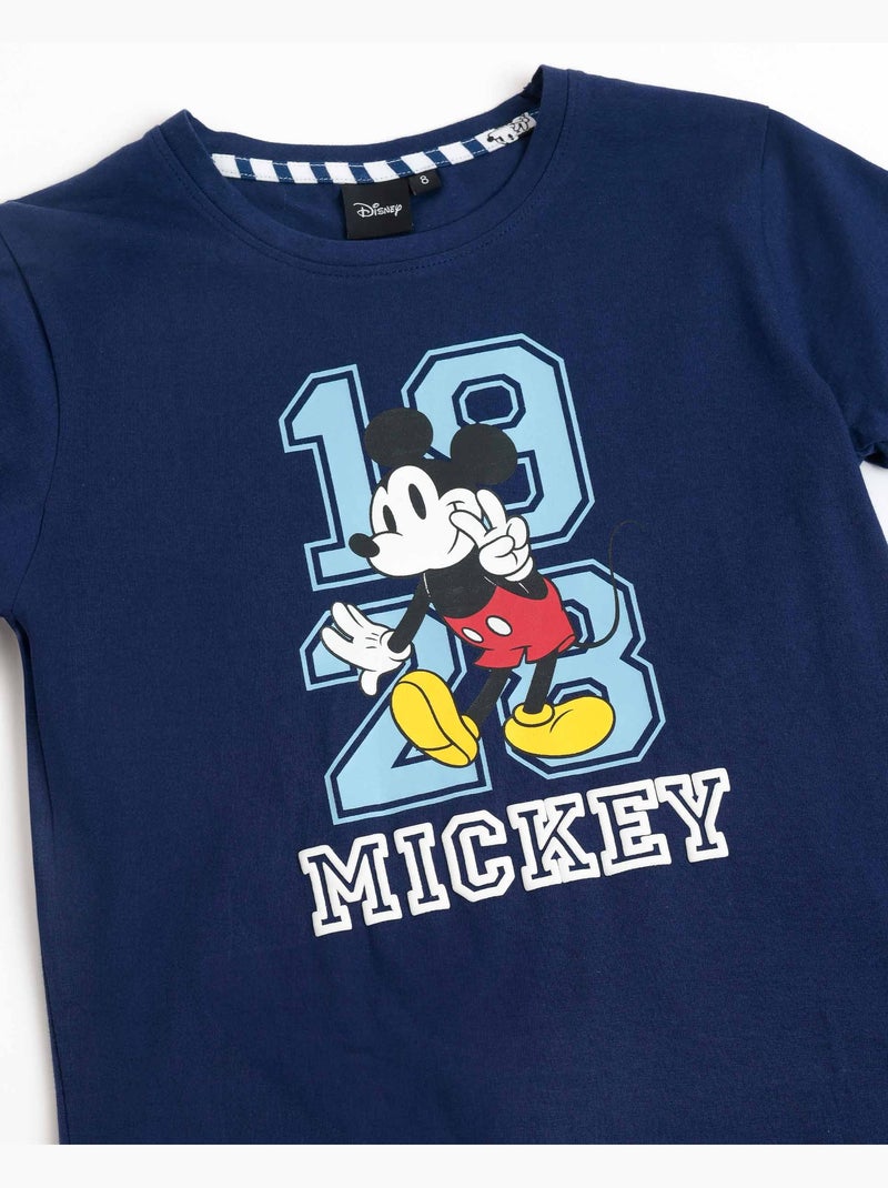 Pyjama d'été à manches courtes Disney Mickey Ny pour garçon Bleu - Kiabi