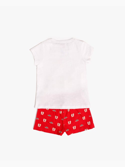 Pyjama d'été à manches courtes DIVER pour filles - Kiabi Pyjama d'été à manches courtes DIVER pour filles - Kiabi