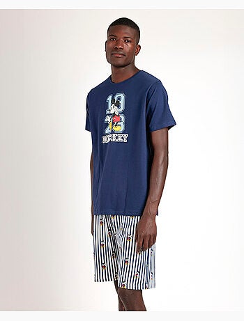Pyjama d'été à manches courtes Mickey Ny pour homme de Disney