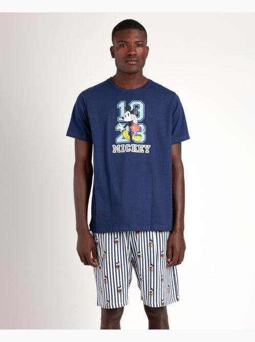 Pyjama d'été à manches courtes Mickey Ny pour homme de Disney - Kiabi