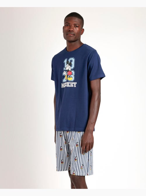 Pyjama d'été à manches courtes Mickey Ny pour homme de Disney - Kiabi