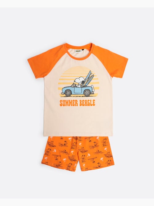 Pyjama d'été à manches courtes PEANUTS pour garçon, motif beagle - Kiabi Pyjama d'été à manches courtes PEANUTS pour garçon, motif beagle - Kiabi