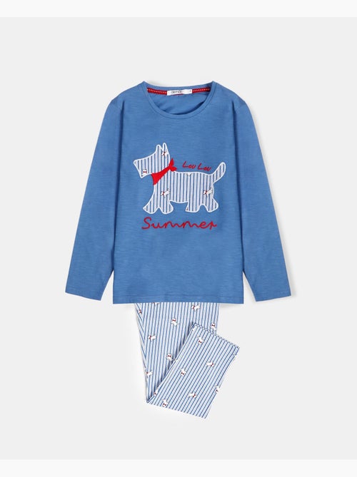 Pyjama d'été à manches longues ADMAS Lou Lou pour fille - Kiabi