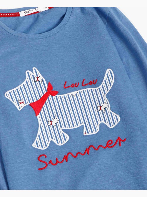 Pyjama d'été à manches longues ADMAS Lou Lou pour fille - Kiabi